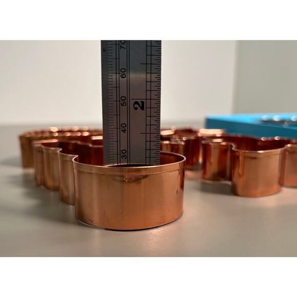 Cookie Dough Cutters Lot, 5 Copper Holiday Themes PLUS Box of 7 Ocean Animals - Picture 3 of 5